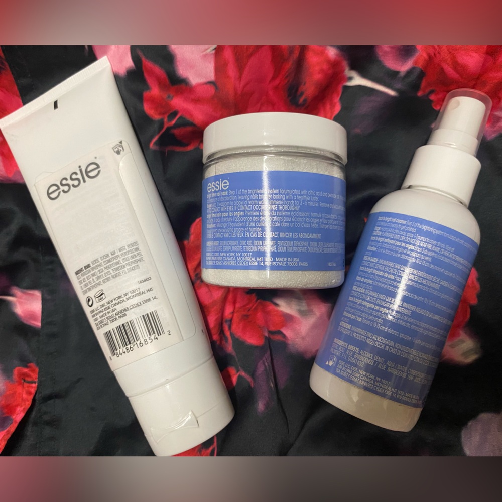 Rare New Essie Go Bright 3pc Brightening Nail System Set Discontinued Whitening - Picture 2 of 2